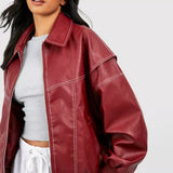 Drune | Oversize Lederjacke mit urbanem Flair