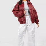 Drune | Oversize Lederjacke mit urbanem Flair