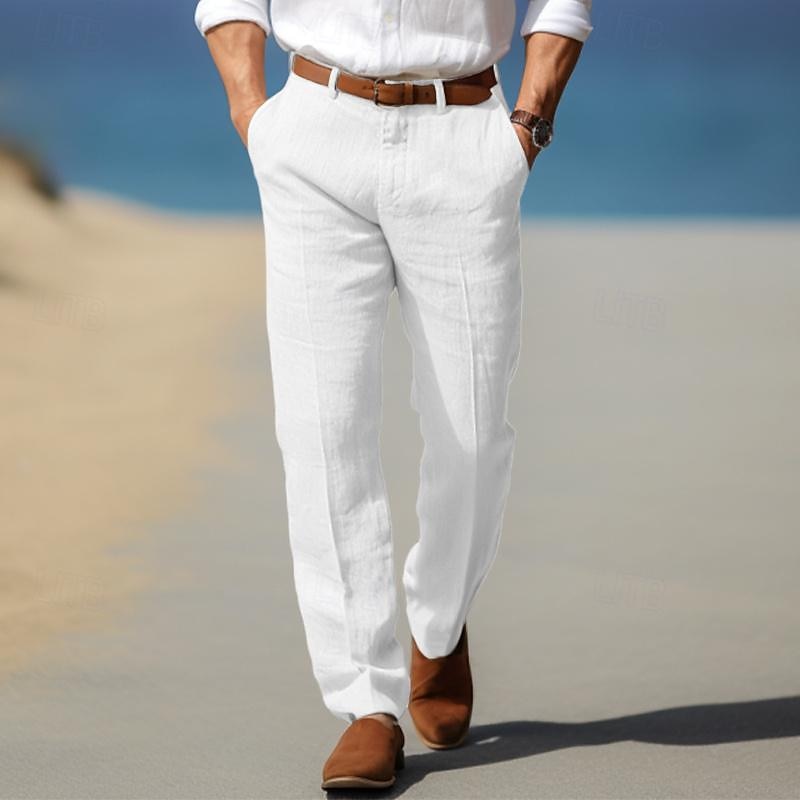 Pantalon en Lin Élégant
