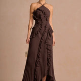 LIYANA | Spiral-Rüschenkleid