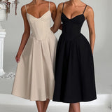MAILEEN | Elegantes Midi Kleid im Corset Stil