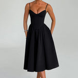 MAILEEN | Elegantes Midi Kleid im Corset Stil
