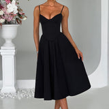 MAILEEN | Elegantes Midi Kleid im Corset Stil