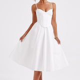 MAILEEN | Elegantes Midi Kleid im Corset Stil