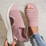Anne | Sandalen mit Plateau und Strickobermaterial